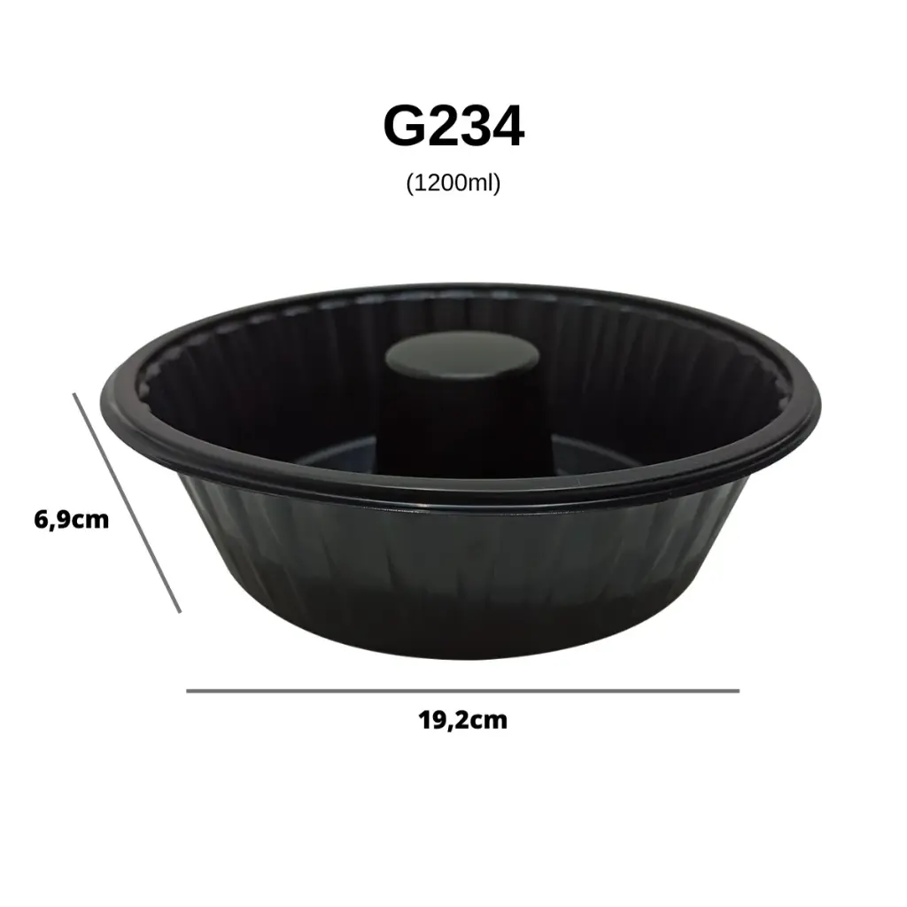 Bandeja CPET Redonda Unidad GALVANOTEK para Horno