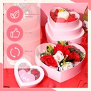 Caja Corazon Rosada Und