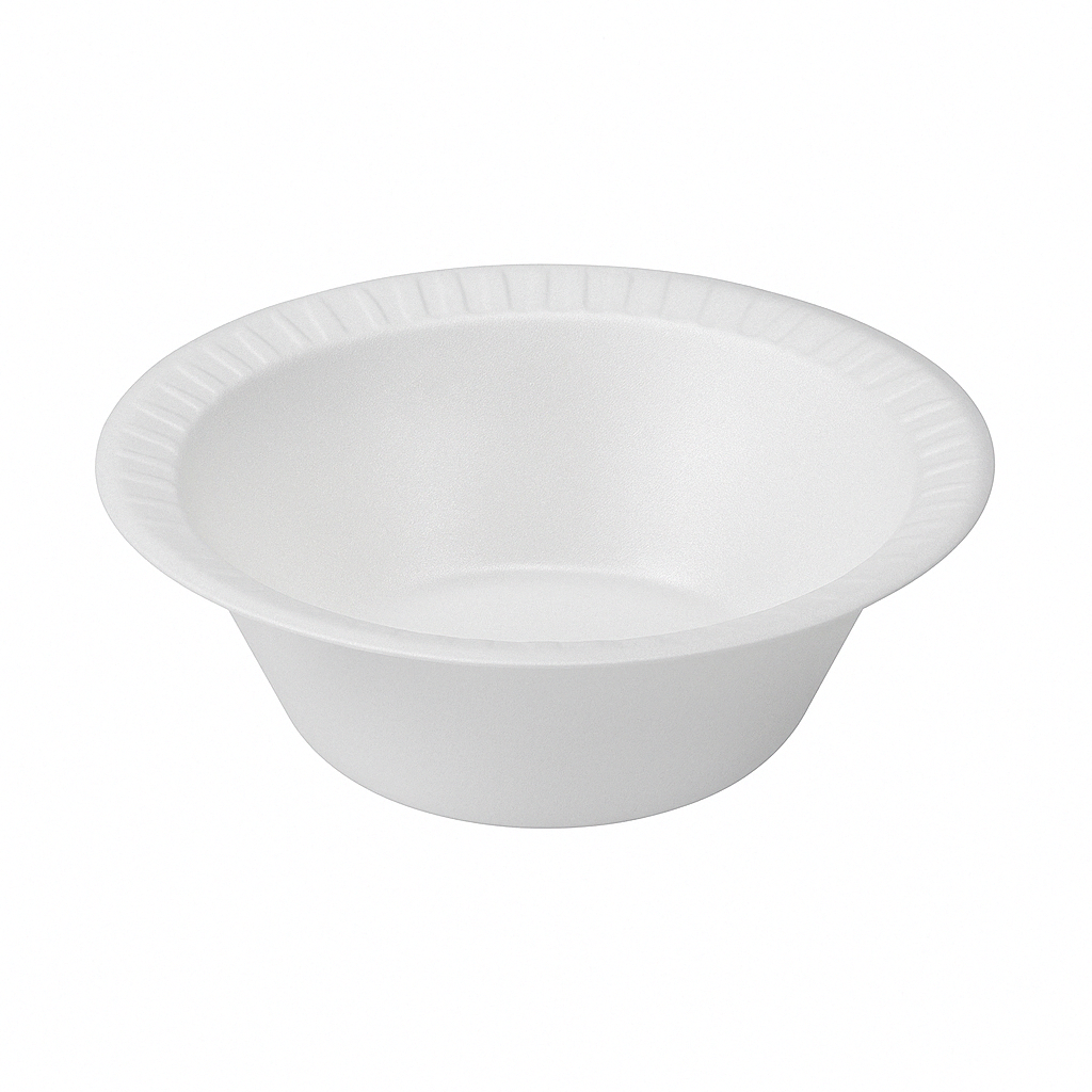 Plato de Plástico Blanco Hondo PS-12 Paq x 10 Unds SELVA Tipo Bowl