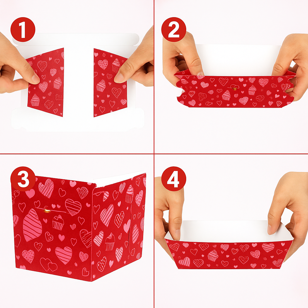Canoa Roja de Corazones Und