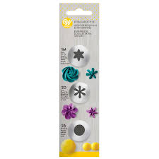 Set de Boquillas Decorativas Extragrandes Plateados 3 Unds WILTON