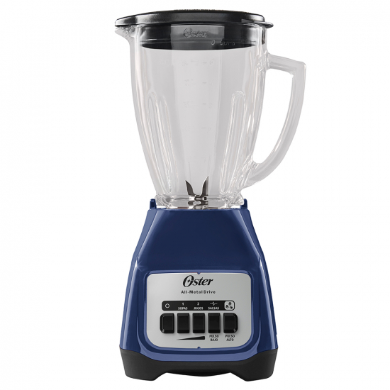 Licuadora azul 2 Velocidades con Doble Pulso Und OSTER con Vaso de Vidrio