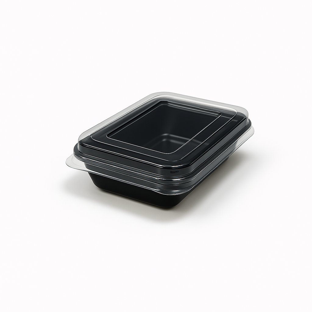 Bandeja Rectangular para Horno con Tapa 800ml Und GALVANOTEK