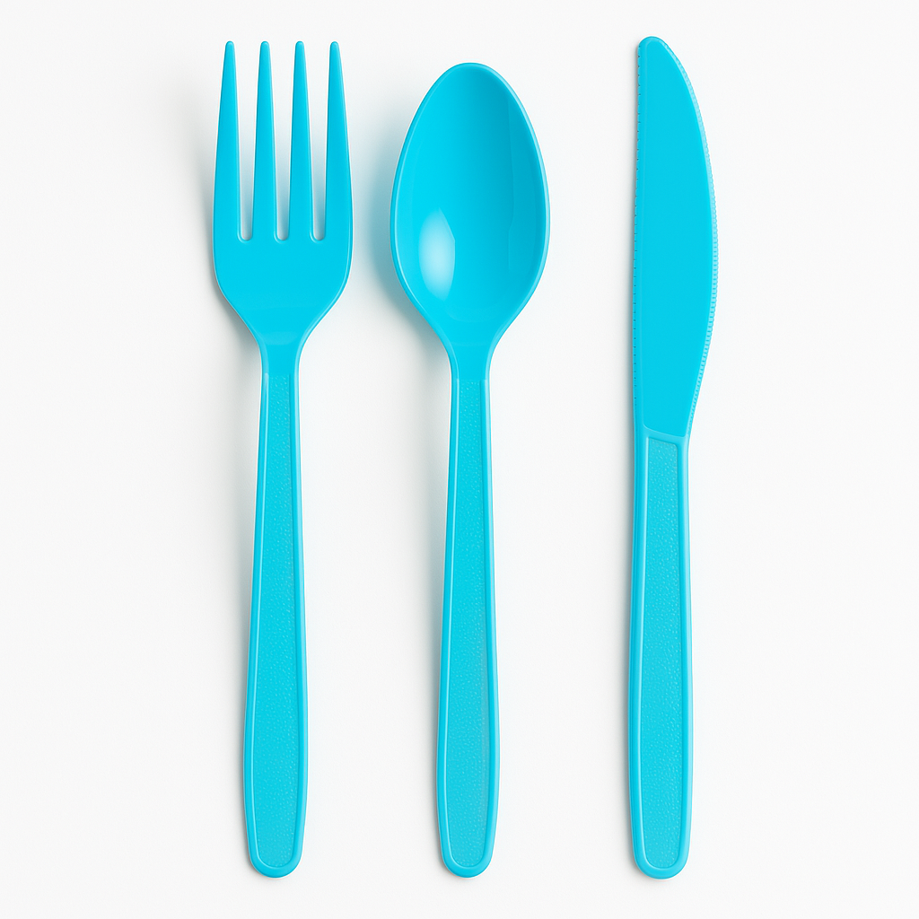 Set de Cubiertos Incluye Tenedor, Cuchillo y Cucharilla Paq x 60 Unds BRAVA! Para 20 Personas