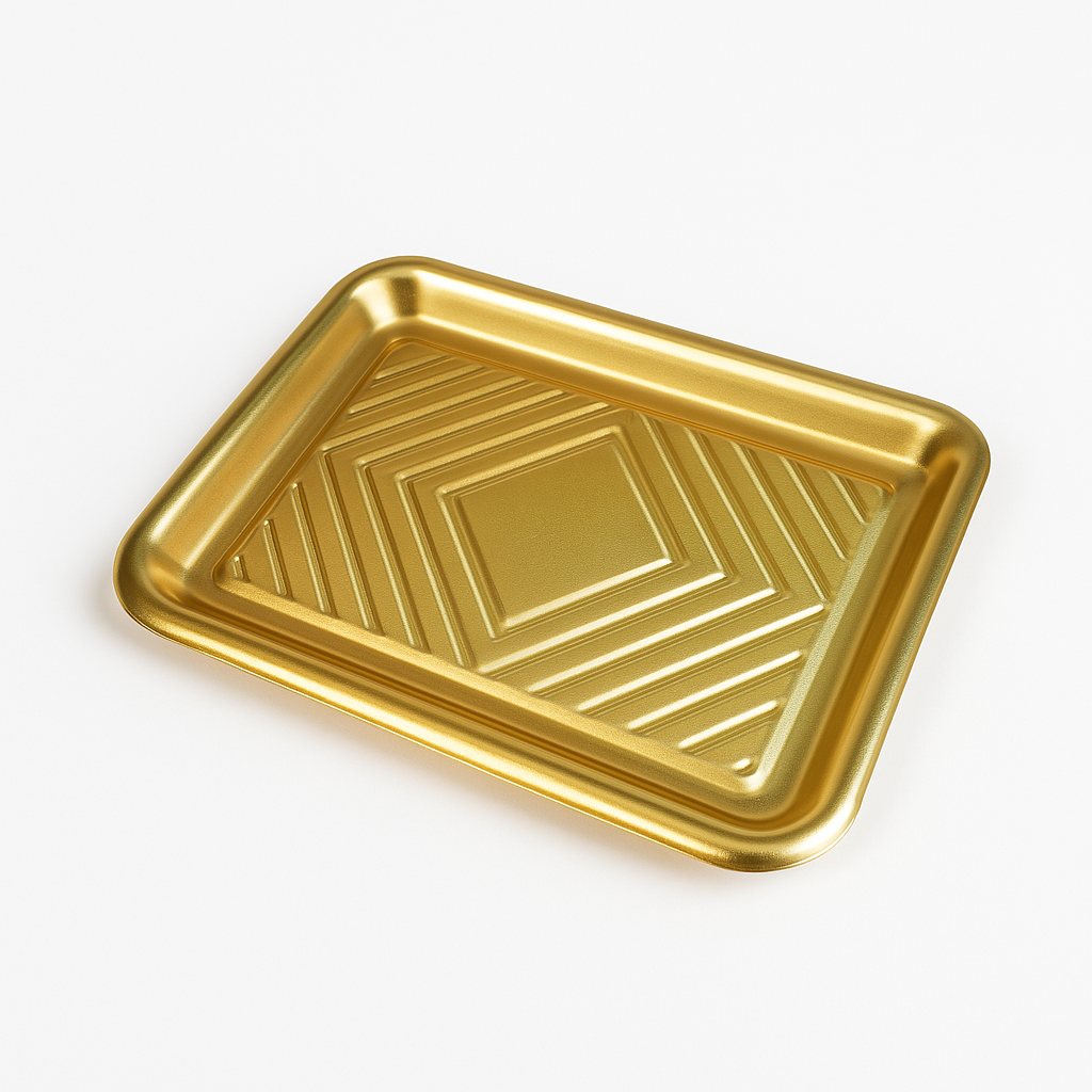Bandeja PET Dorada Und