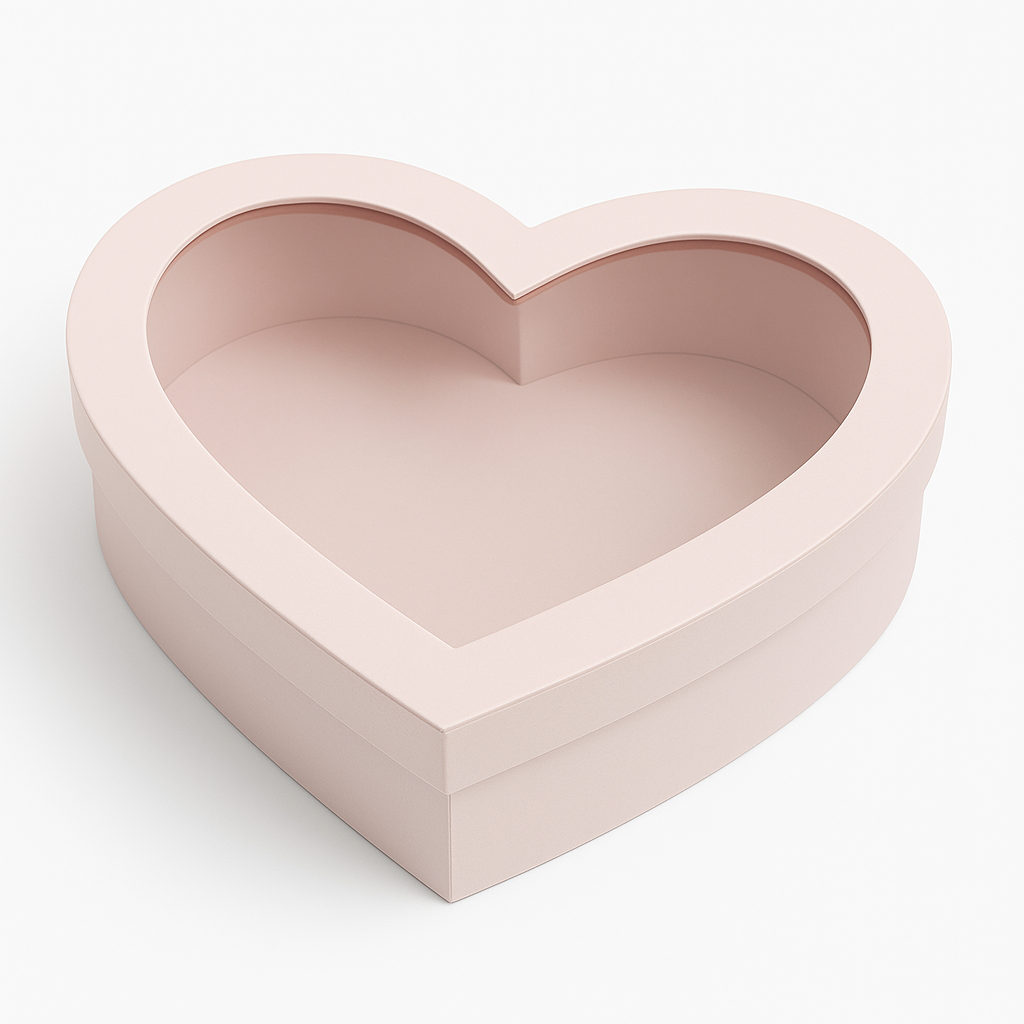 Caja Corazon Rosada Und