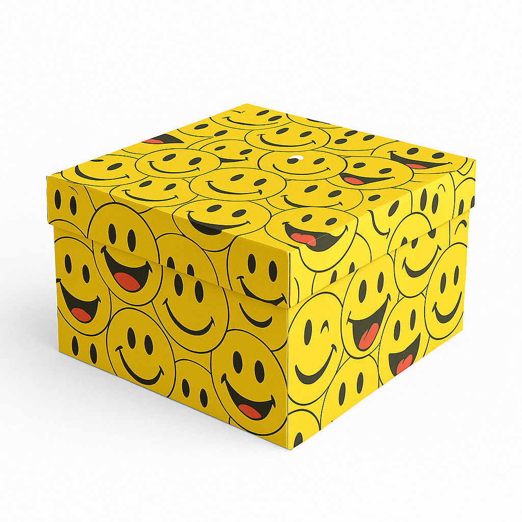 Caja 1 Pastel Carita Feliz 13x10x5cm Und FANDEC