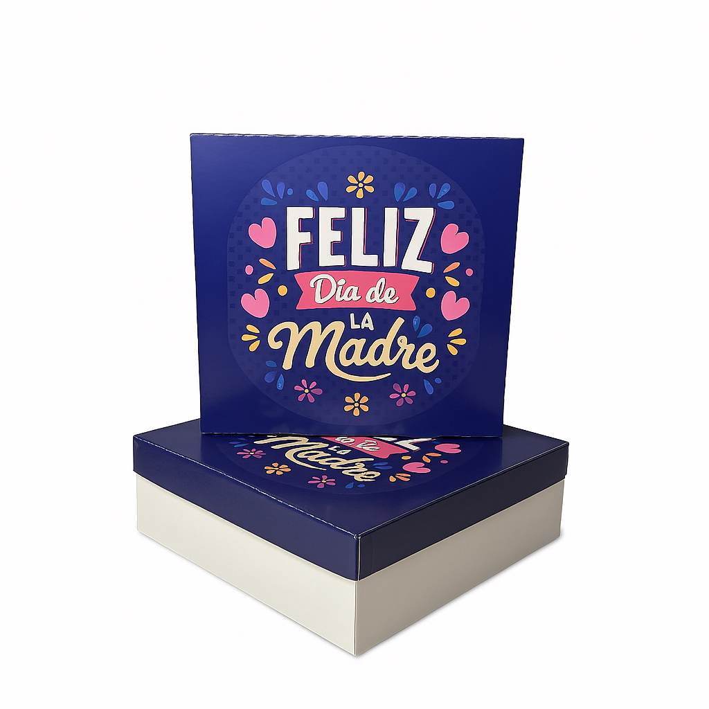 Caja de Torta Day Mom Morado Und