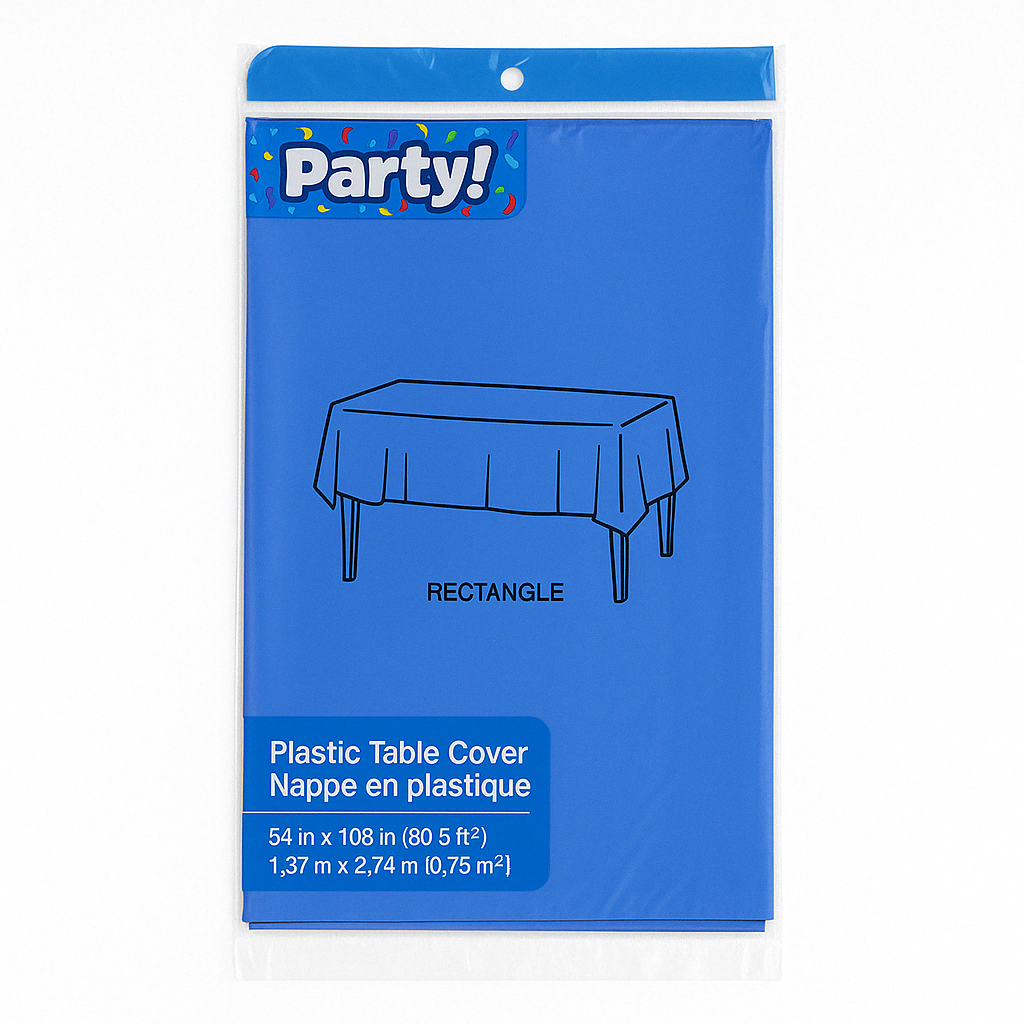 Mantel De Plastico Rectangular 54x108" Und PARTY!