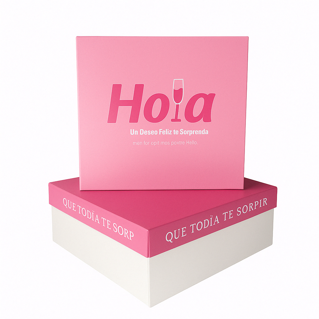 Caja de Torta Hola Rosa Und FANDEC
