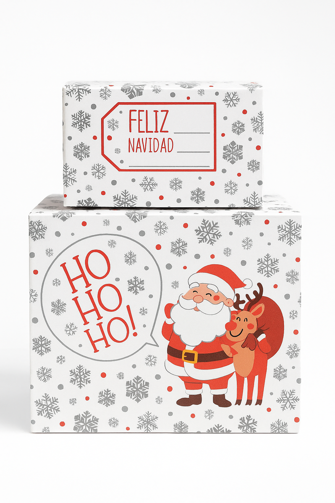 Caja para Dulces Navidad Ho Santa Und