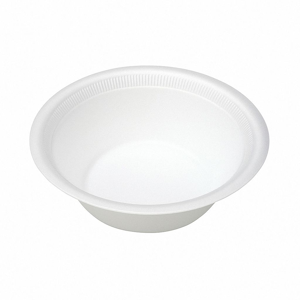Plato de Plástico Blanco Hondo PS-12 Paq x 10 Unds SELVA Tipo Bowl