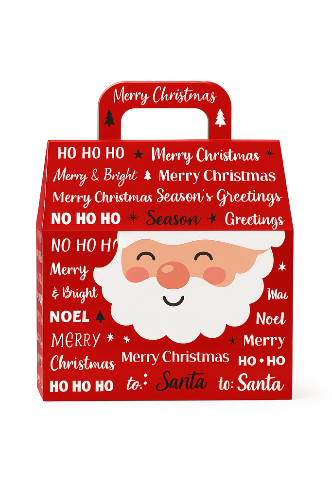 Caja para Paneton Navidad Pequeña 10x10x8 Und
