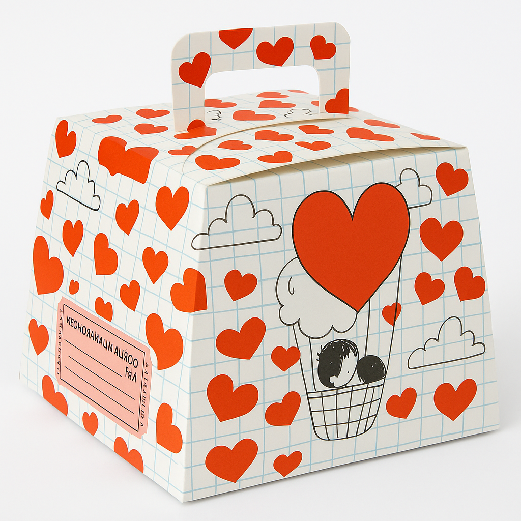 Caja de Regalo Cupon de Amor 13x12x15 Und