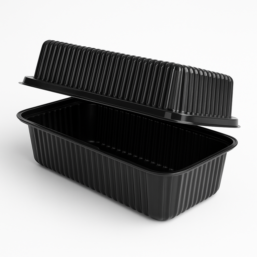 Envase PET Rectangular 582cc 20oz Und DELIGOURMET 