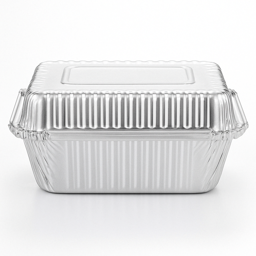 Envase de Aluminio con Tapa Transparente Und GALVANOTEK