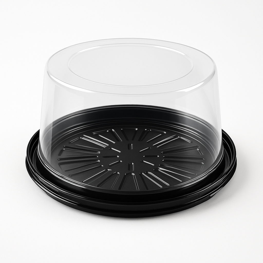 Tortera Contemporanea Tapa Transparente Redonda Und GALVANOTEK