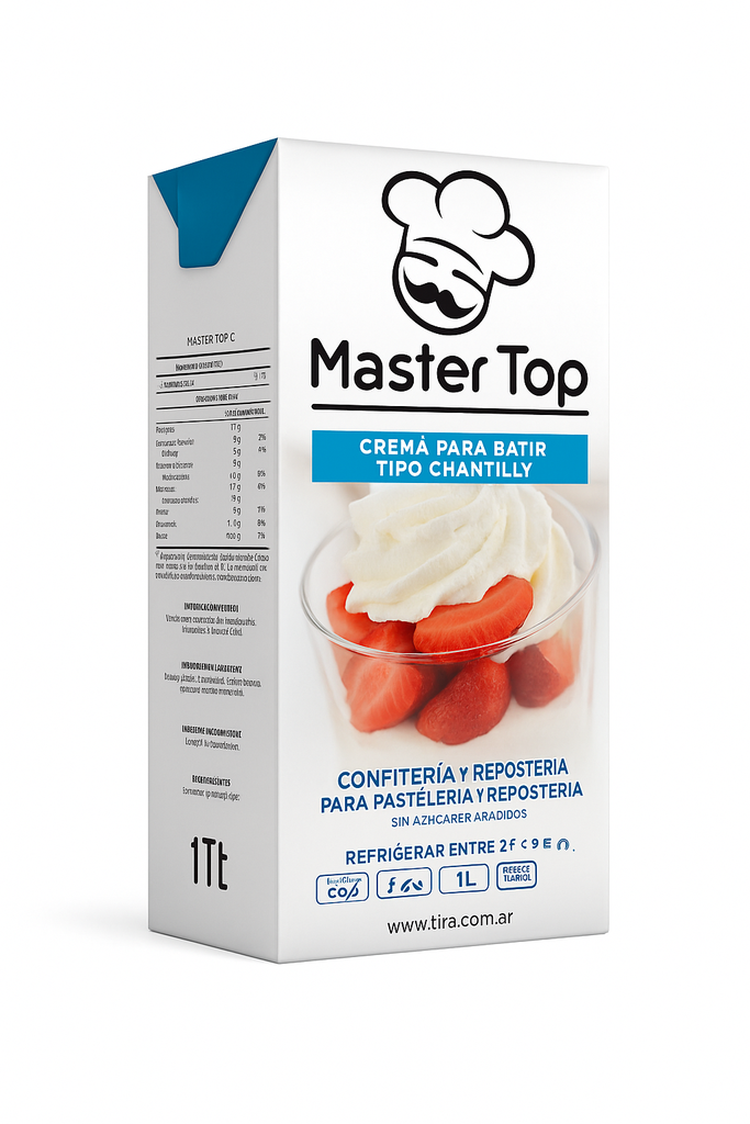 Crema Chantilly 1 Litro Und MASTER TOP