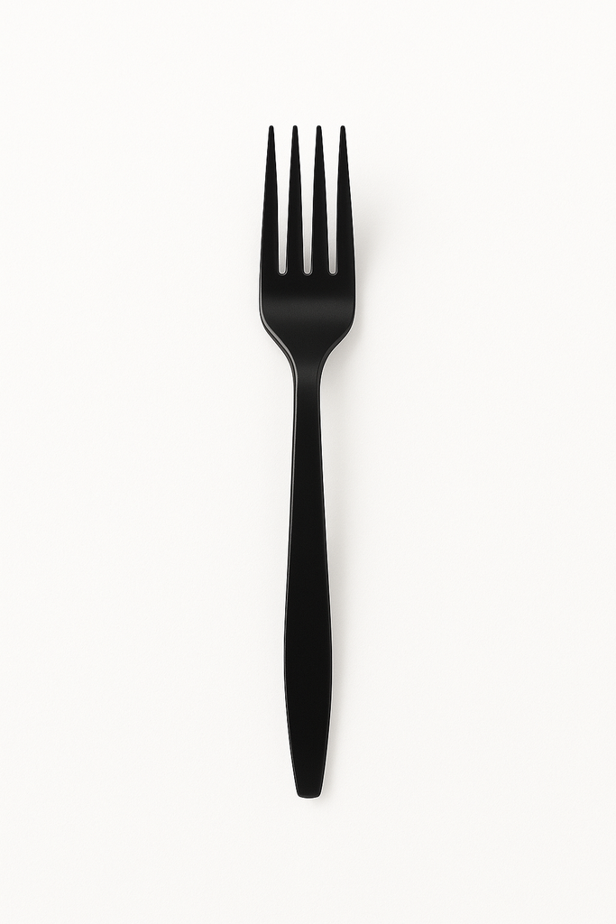 Tenedor de Picnic Negro Paq x 1000 Unds FANDEC