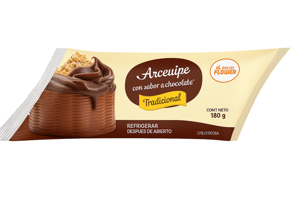 Arequipe con Sabor a Chocolate 1Kg Und DULCES FLOWER