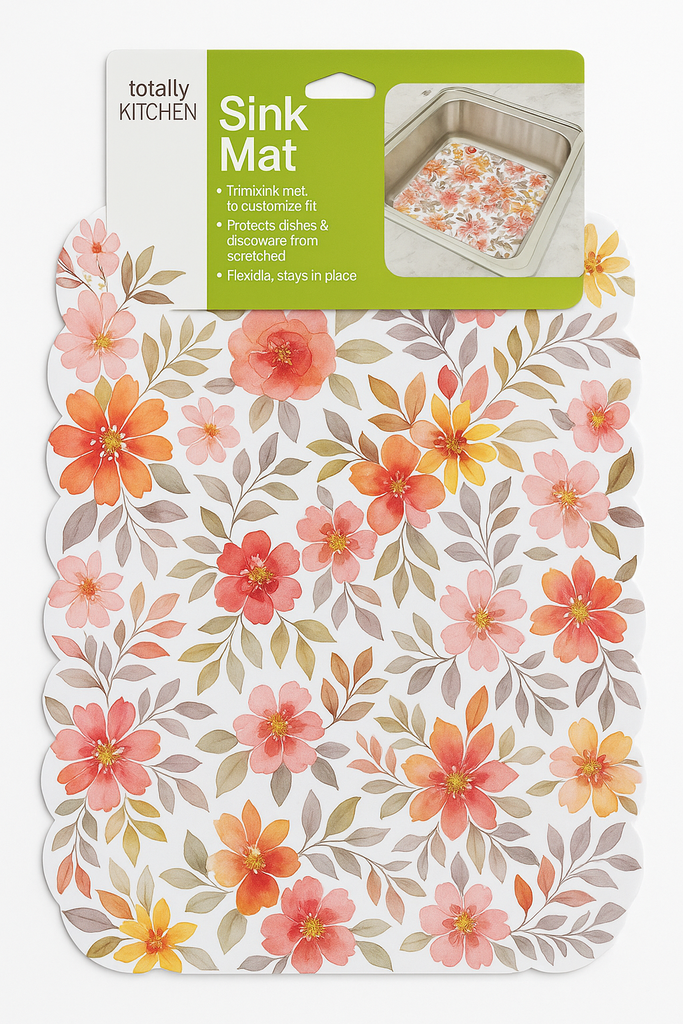 Tapete para Fregadero Diseño Floral Und TOTALLY KITCHEN