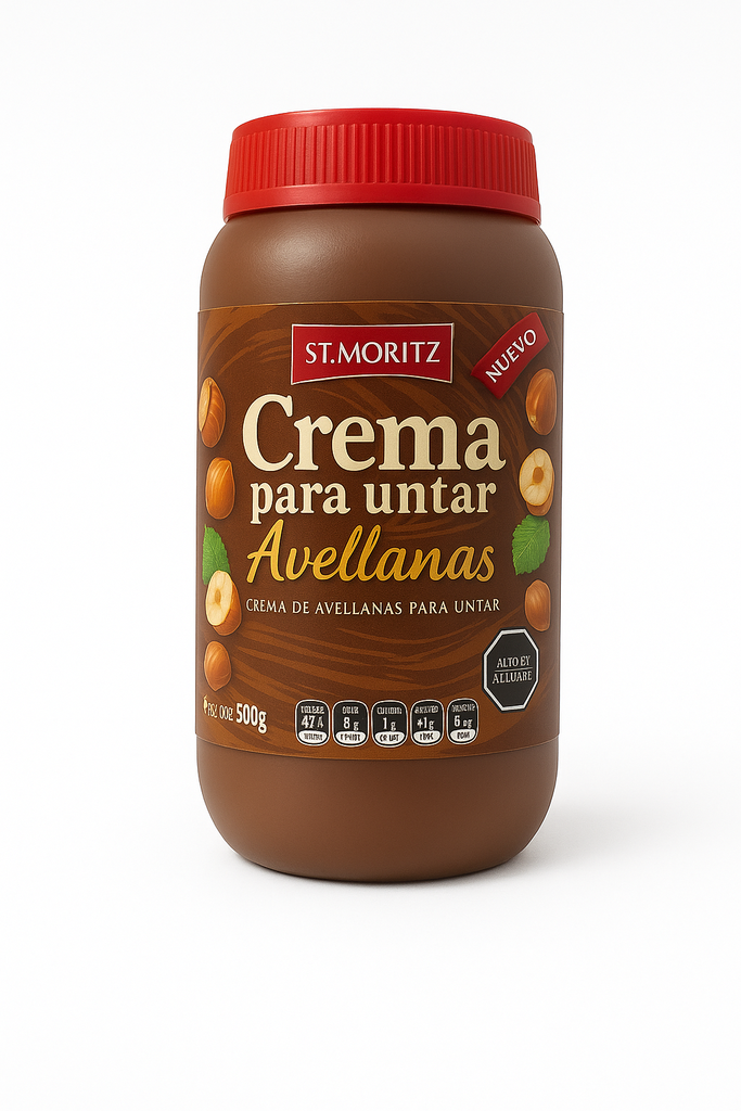 Crema de Avellanas para Untar 500gr Und ST MORITZ