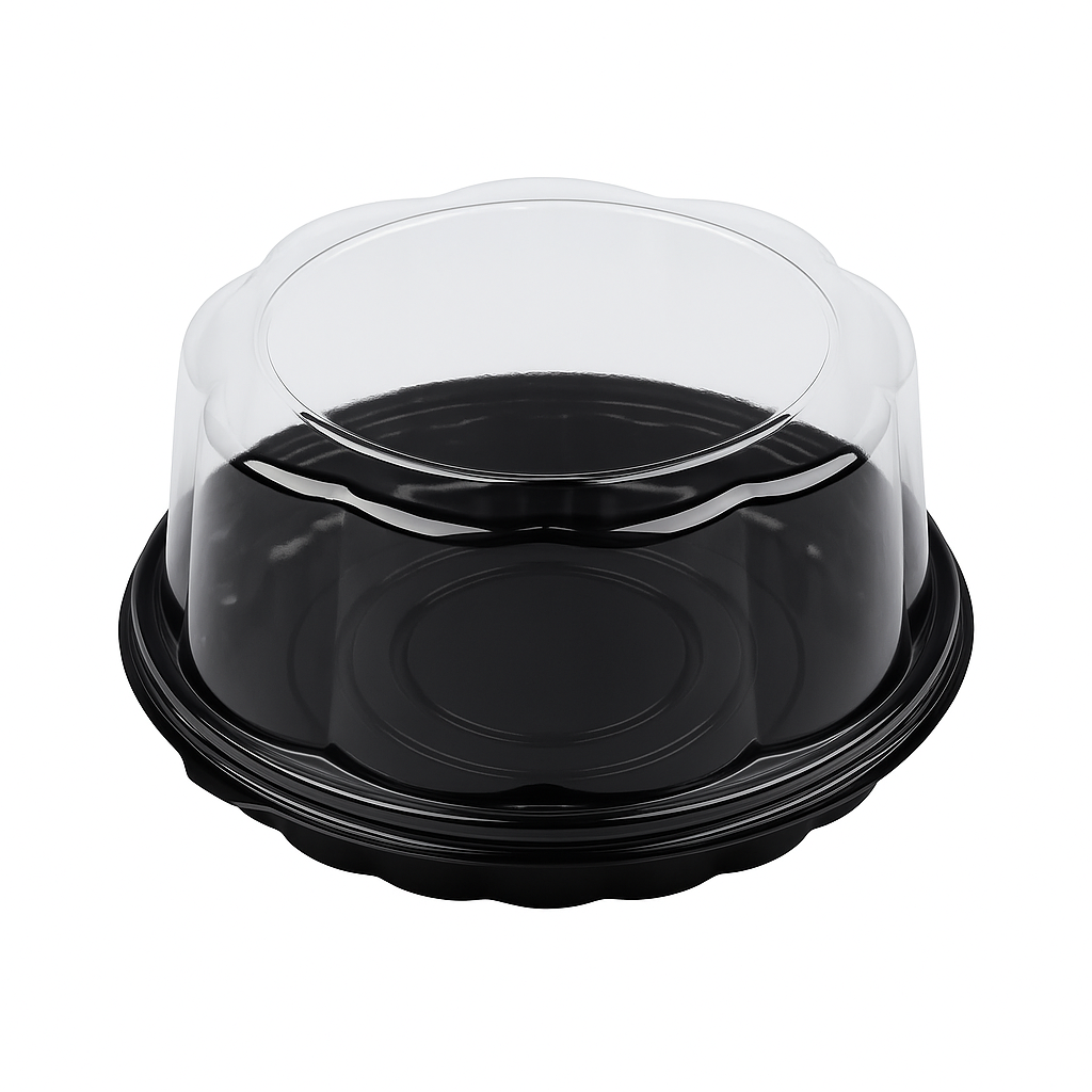 Mini Tortera Flower Tapa Baja y Base Negra 17x6.5cm Und GALVANOTEK