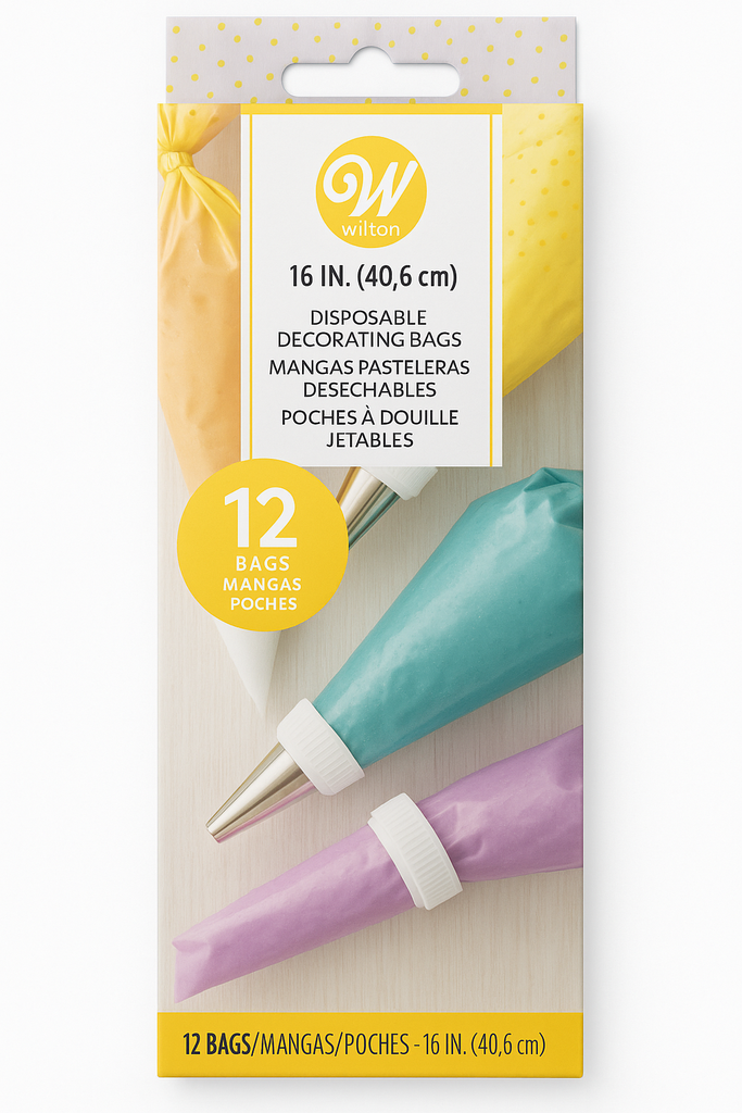 Set de Mangas Pasteleras Desechables para Decoracion de Plastico 12 Unds WILTON