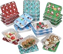 Bandeja de Aluminio Rectangular con Tapa Decorativa Navideña Und JOYIN Varios Modelos