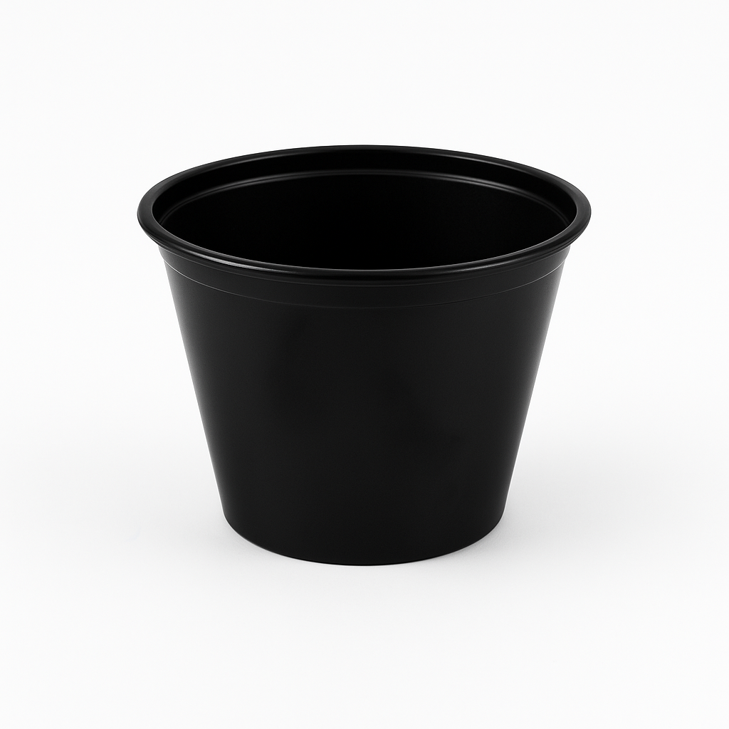 Vaso PET Negro 25 Unds 
