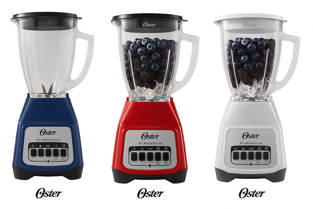 Licuadora 2 Velocidades con Doble Pulso Und OSTER con Vaso de Vidrio