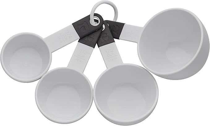 Juego de Tazas Medidoras Blancas 4 Unds KITCHENAID 