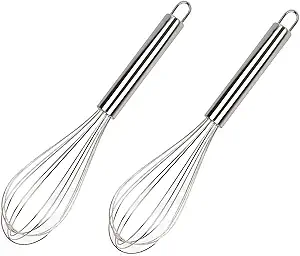 Batidores de Acero Inoxidable 2 Und HOUSEFUL 22cm y 30cm