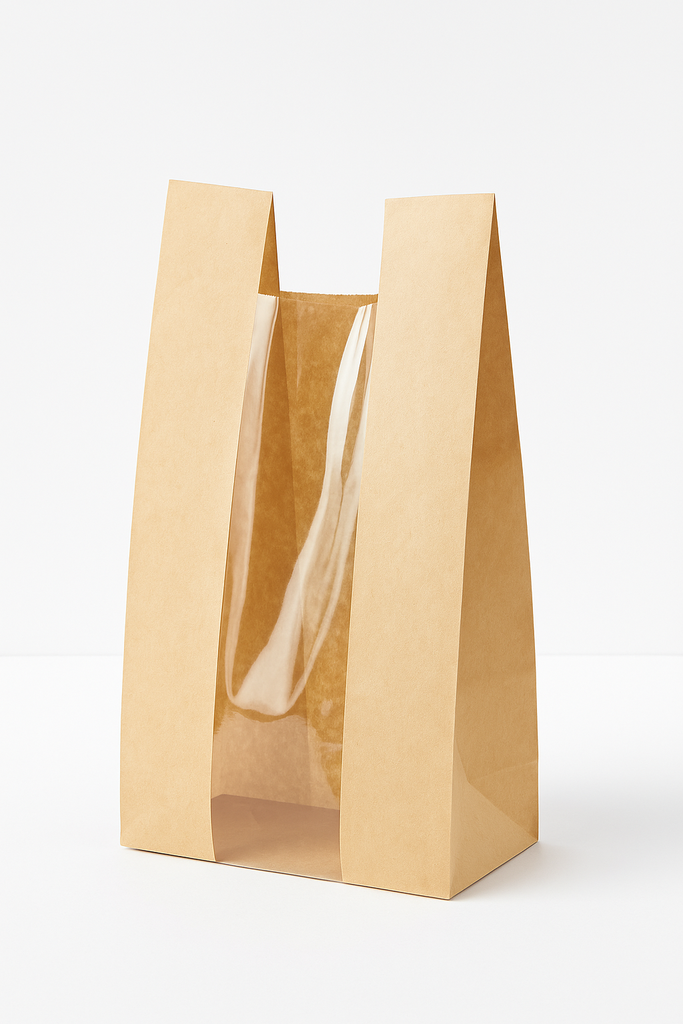 Bolsa Craft con Ventana 23.5x12x5cm Und