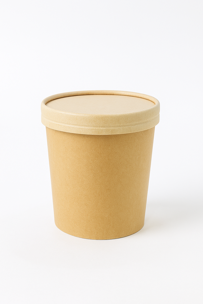 Tina Bio Ecocraft 32oz Und con Tapa Transparente