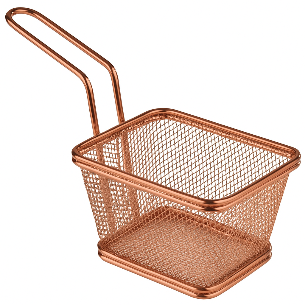 Mini Freidora Rectangular Und LOS LLANOS Cobre