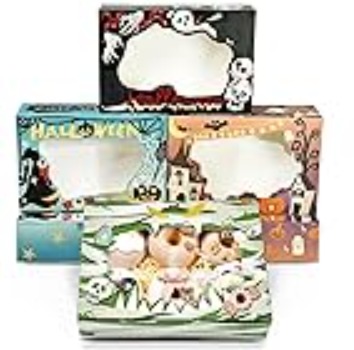 Caja Rectangular para Dulces 13.5x20x5cm Halloween con Visor Und Varios Modelos