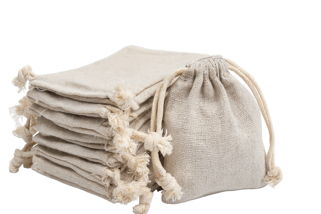 Bolsa de Muselina con Cordon 8x8cm Und Reutilizable