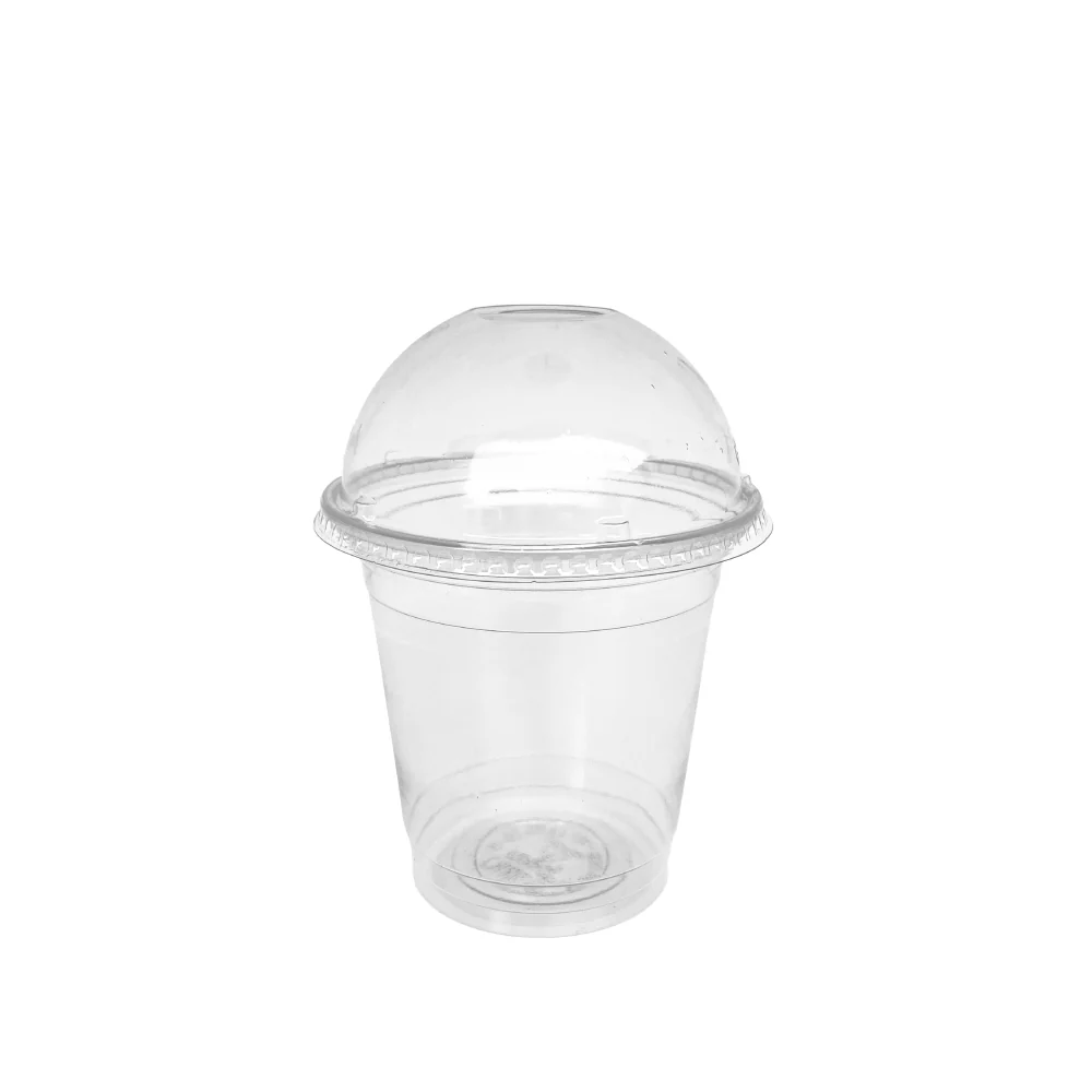 Vaso PET 10oz con Tapa Domo Paq x 50 Unds MAXIPLAST
