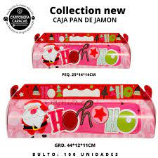Caja para Pan de Jamon Baul Rosa  44x12x11cm Und CARTONERA CARACAS
