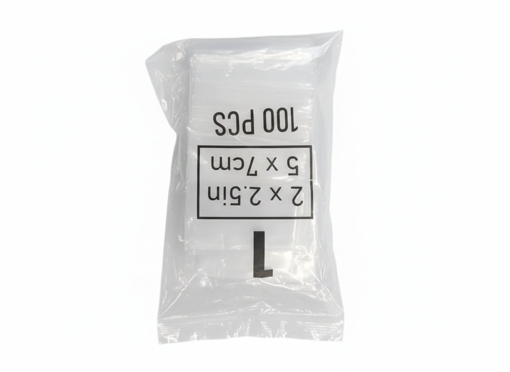 Bolsa Transparente Ziploc #1 5x7cm Paq x 100 Unds
