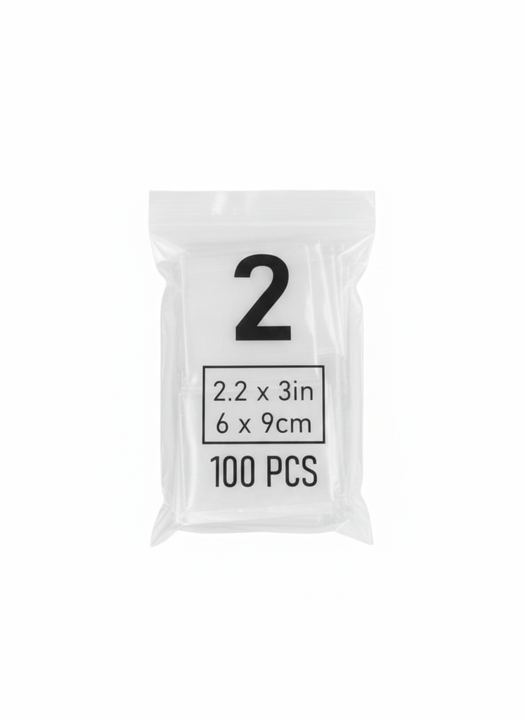 Bolsa Transparente Ziploc #2 6x9cm Paq x 100 Unds