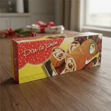 Caja de Cartulina De Pan de Jamon 49x13x8cm Und