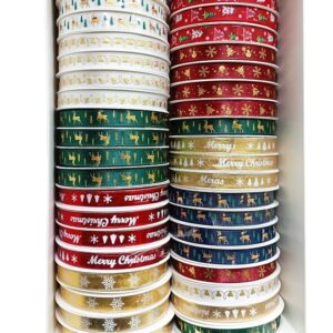 Cinta Navideñas 1cm Und Varios Colores