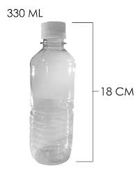 Botella PET Lisa con Tapa de Rosca Und 330cc