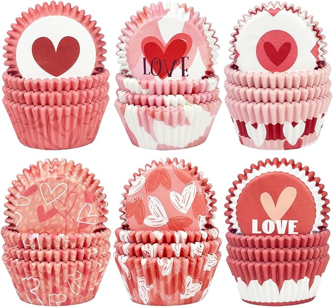 Capacillo para Postres VALENTINE DAY #7 Und Varios Colores