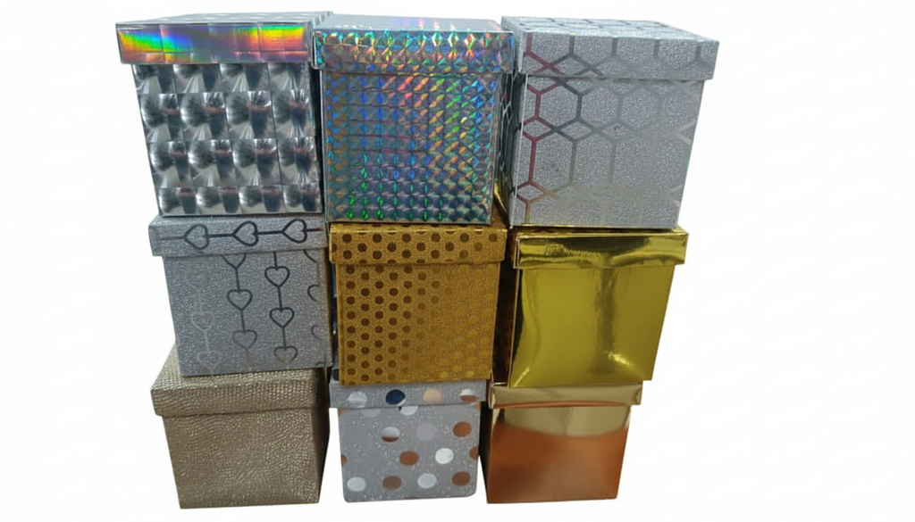 Caja Para Reloj 7.5x7cm Und Dorado Y Plateado Diseños Variados 