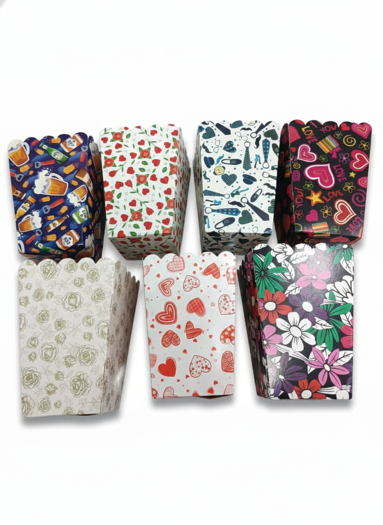 Caja Cotufera Estampada 13x8x7cm Und Varios Diseños