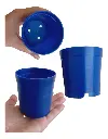 Materos plásticos pequeños redondos, colores surtidos 7 cm UND GYPLASS