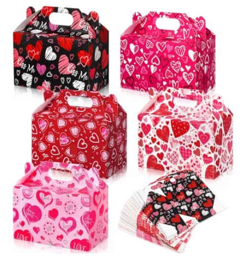 Cotillon Estampado Corazones 9.5x15x8cm Und Varios Colores